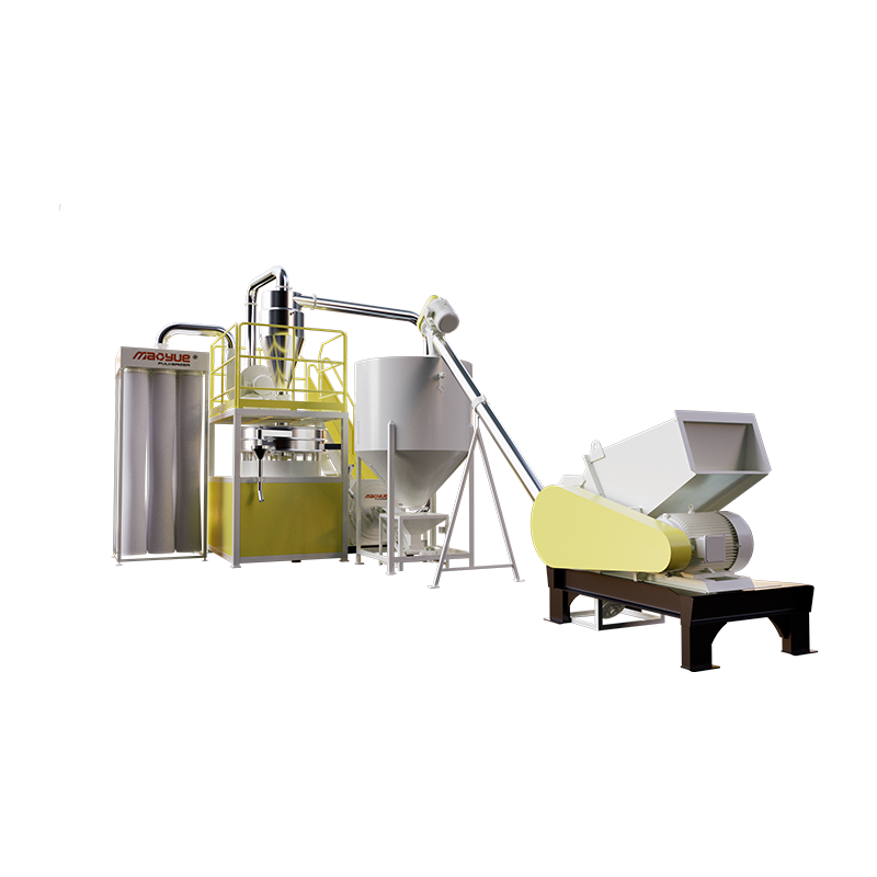 Blade-type crushing and pulverizing production line